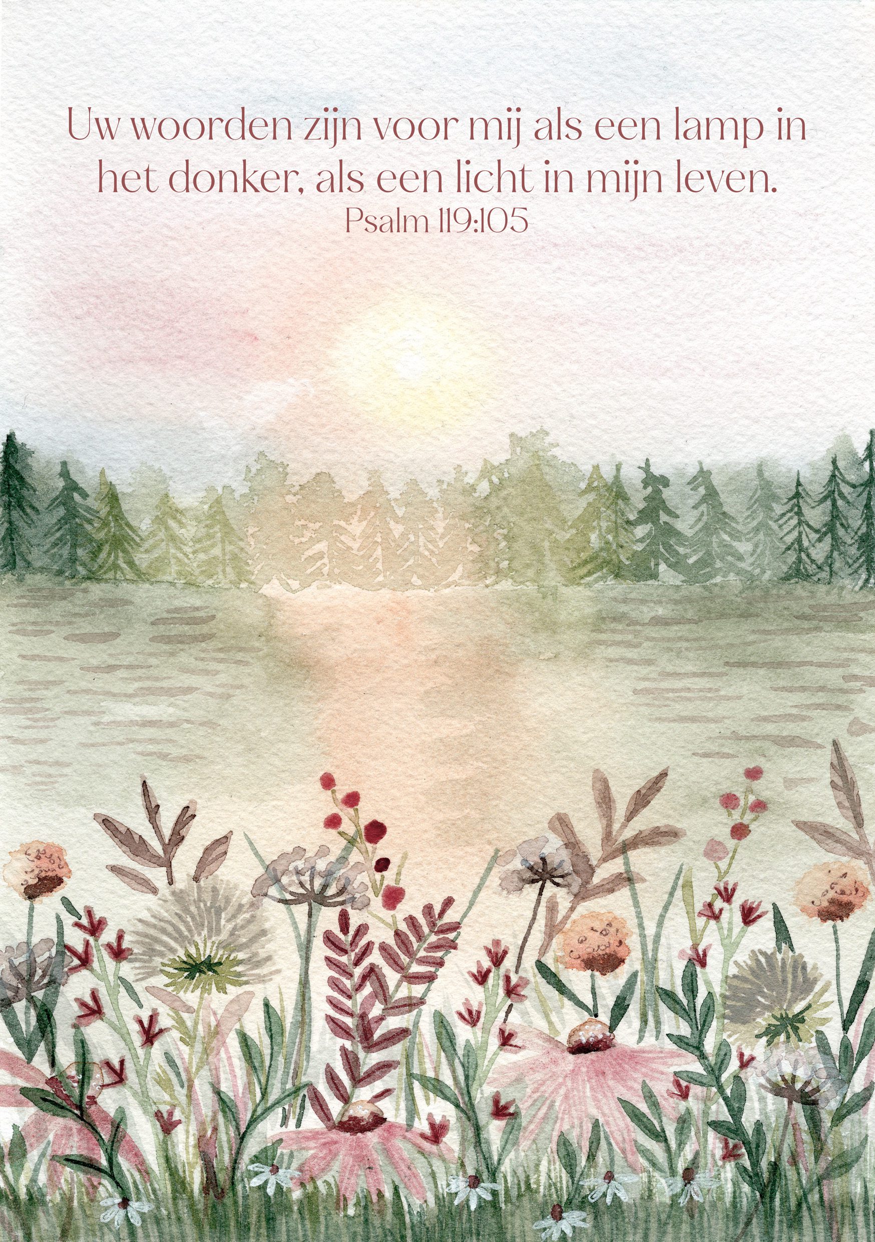 Psalm 119:105 – Uw woorden zijn voor mij als een lamp
